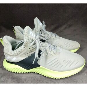 Adidas Alphabounce Beyond 2 BD7096 Gray Lace Up Running Shoes Men Size 10.5